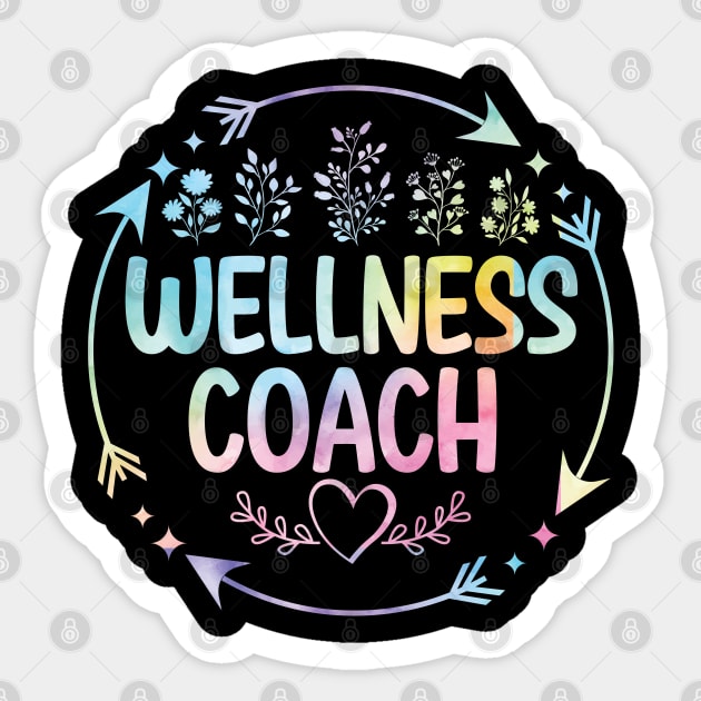 Wellness Health Coach cute floral watercolor Sticker by ARTBYHM